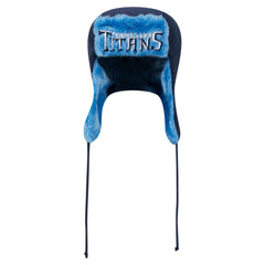 Tennessee Titans New Era Helmet Head Trapper Knit Hat - Navy - NFL