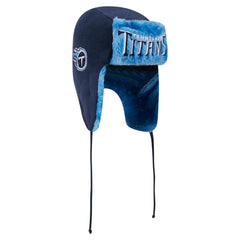 Tennessee Titans New Era Helmet Head Trapper Knit Hat - Navy - NFL