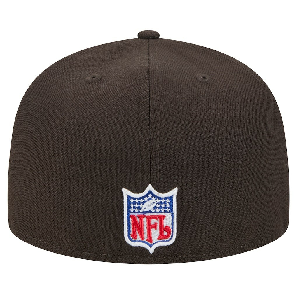 New Era Cleveland Browns Brown Throwback Main 59FIFTY Fitted Hat - NFL