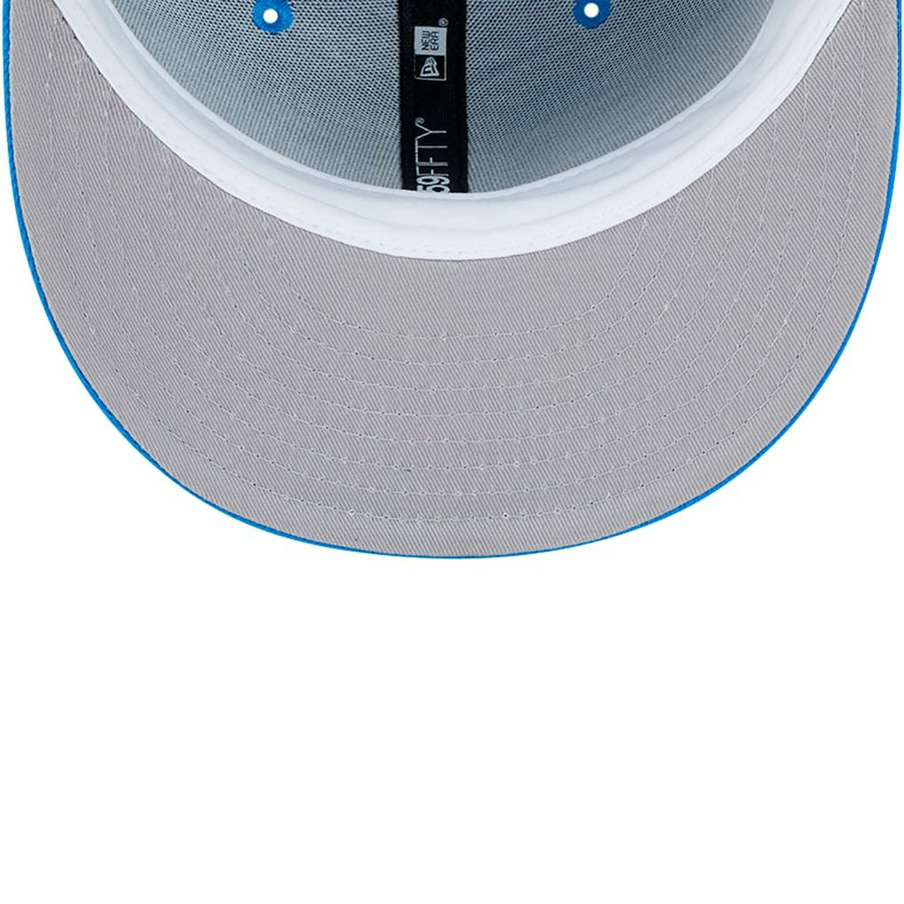New Era Detroit Lions Blue Alternate Main 59FIFTY Fitted Hat - NFL