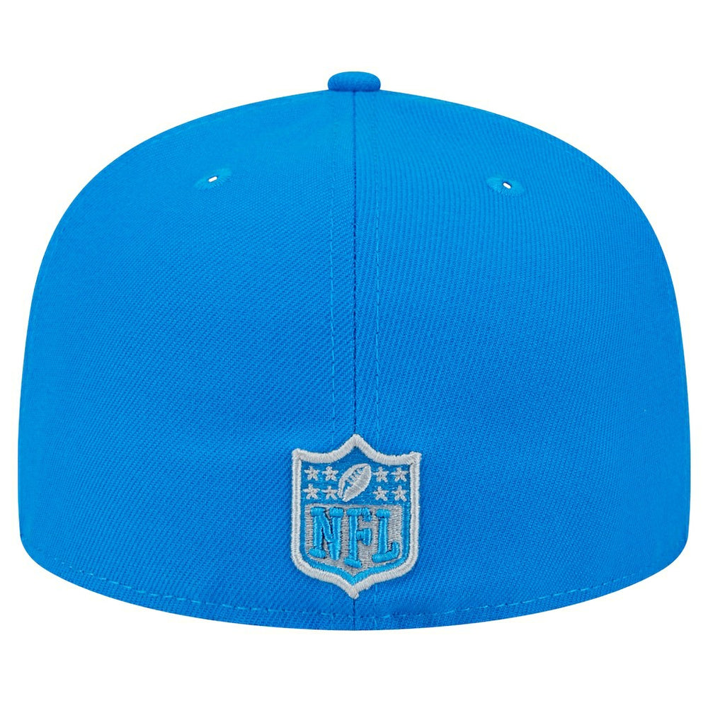 Detroit Lions New Era Main Side Patch 59FIFTY Fitted Hat - Blue - NFL