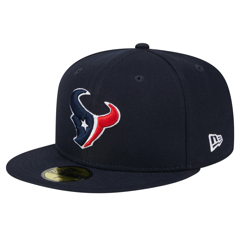 Houston Texans New Era Main Side Patch 59FIFTY Fitted Hat - Navy - NFL