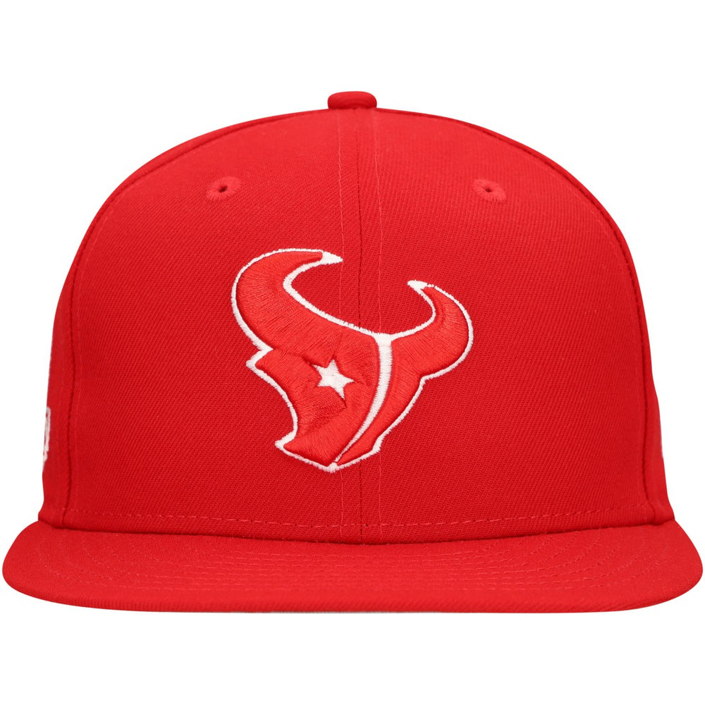 New Era Houston Texans Red Main Patch 59FIFTY Fitted Hat - NFL