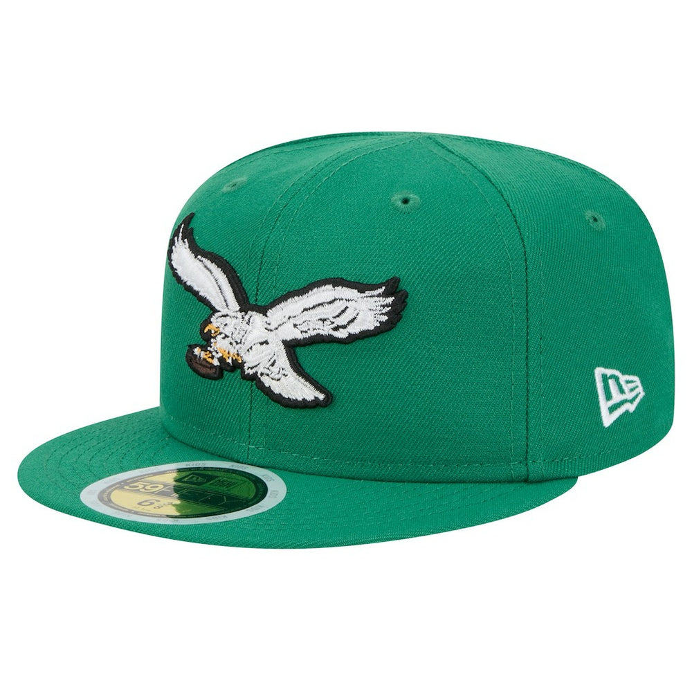 Philadelphia Eagles New Era Youth Main 59FIFTY Fitted Hat - Kelly Green - NFL