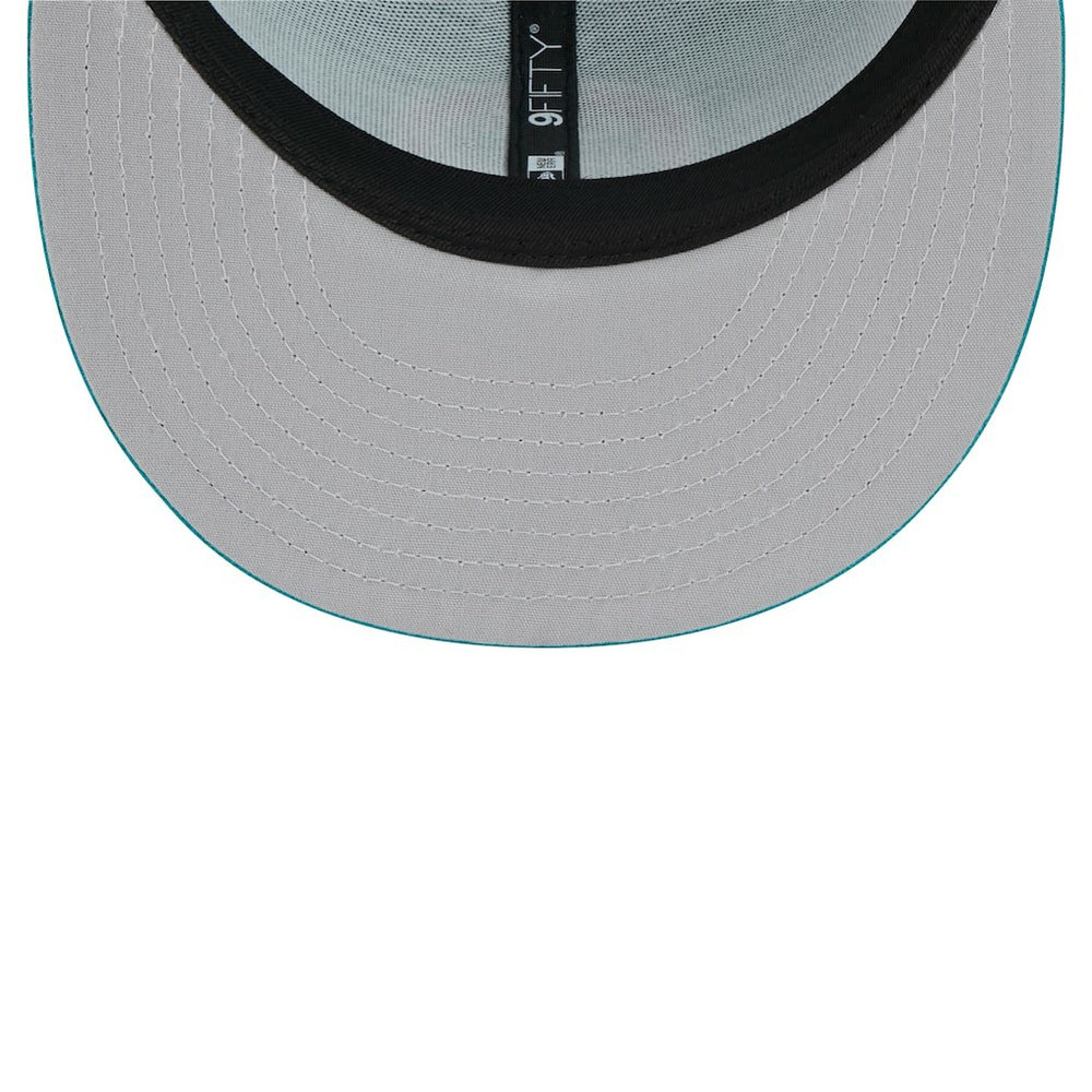 Miami Dolphins New Era Throwback Main Trucker 9FIFTY Snapback Hat - Aqua - NFL