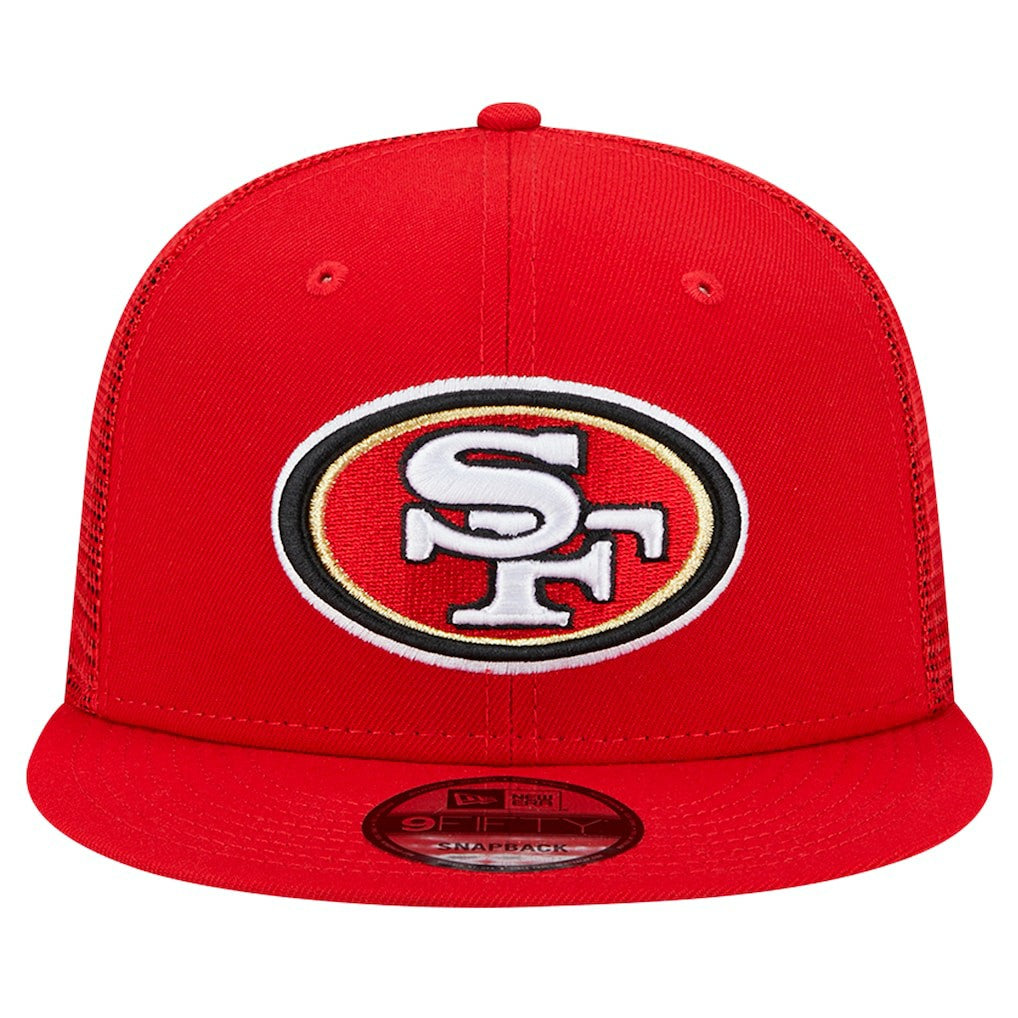 San Francisco 49ers New Era Main Trucker 9FIFTY Snapback Hat - Scarlet - NFL