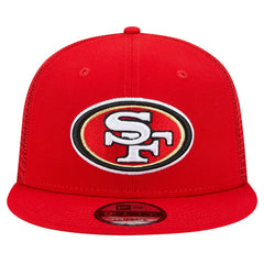 San Francisco 49ers New Era Main Trucker 9FIFTY Snapback Hat - Scarlet - NFL