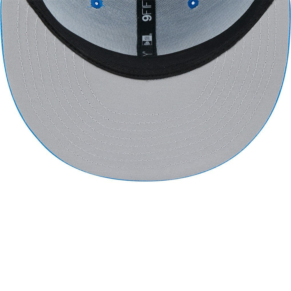 Detroit Lions New Era Main Trucker 9FIFTY Snapback Hat - Blue - NFL