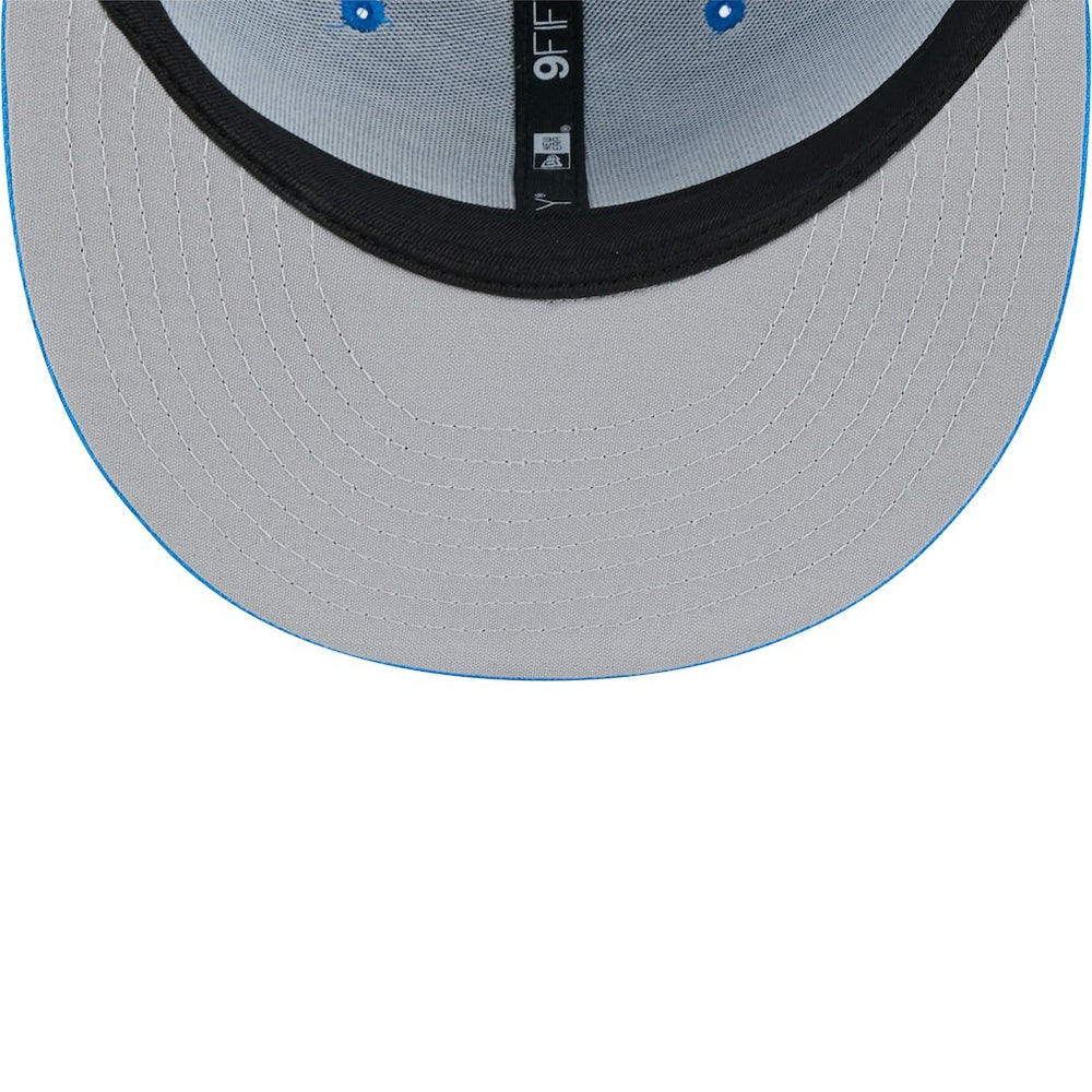 Detroit Lions New Era Main Trucker 9FIFTY Snapback Hat - Blue - NFL