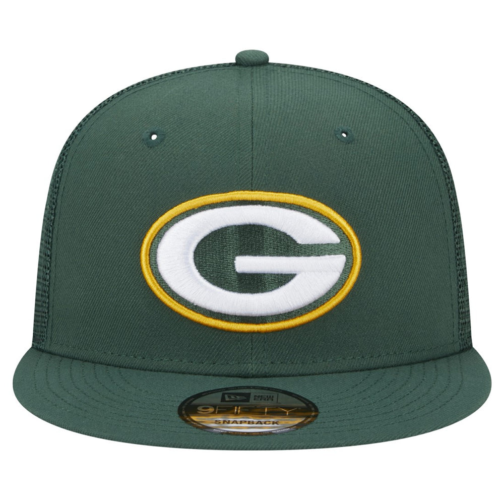 Green Bay Packers New Era Main Trucker 9FIFTY Snapback Hat - Green - NFL