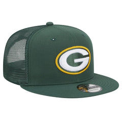 Green Bay Packers New Era Main Trucker 9FIFTY Snapback Hat - Green - NFL