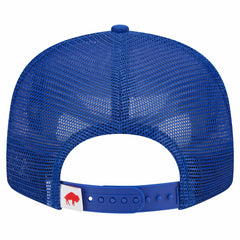 Buffalo Bills New Era Throwback Main Trucker 9FIFTY Snapback Hat - Royal - NFL