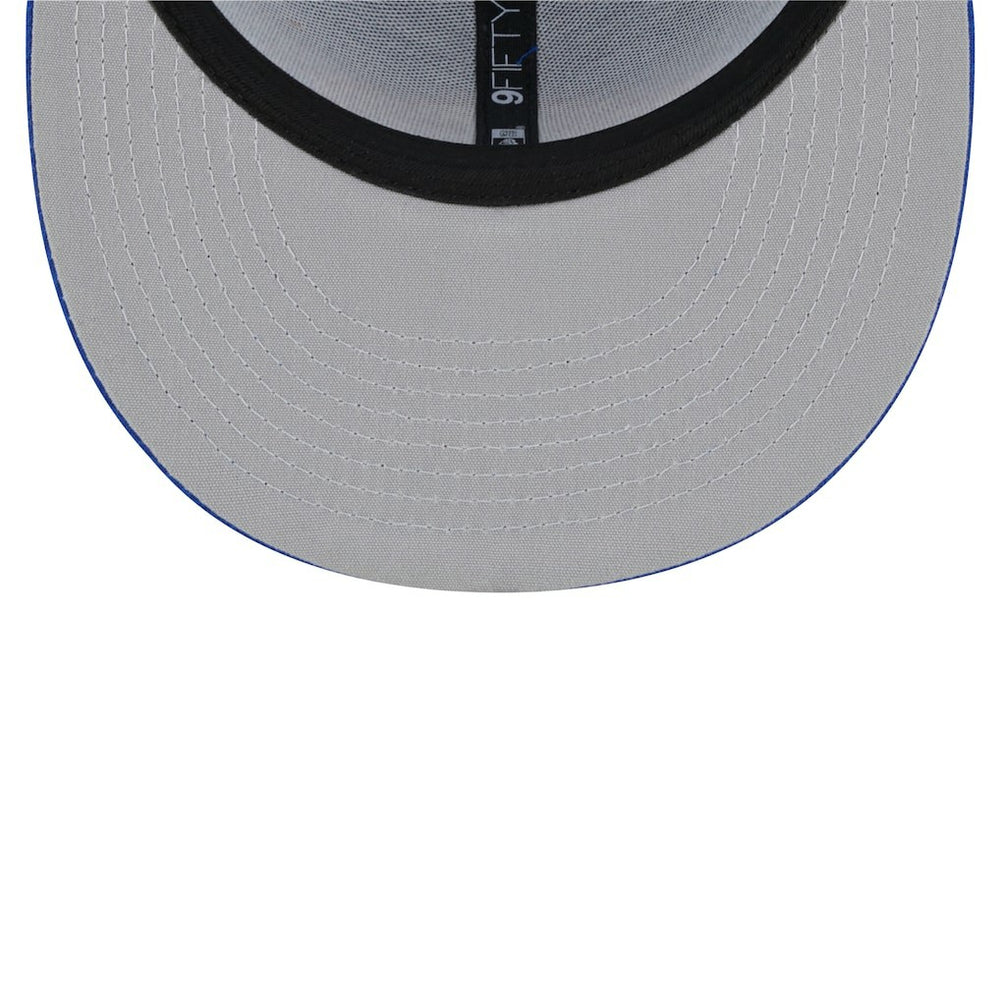 Buffalo Bills New Era Throwback Main Trucker 9FIFTY Snapback Hat - Royal - NFL