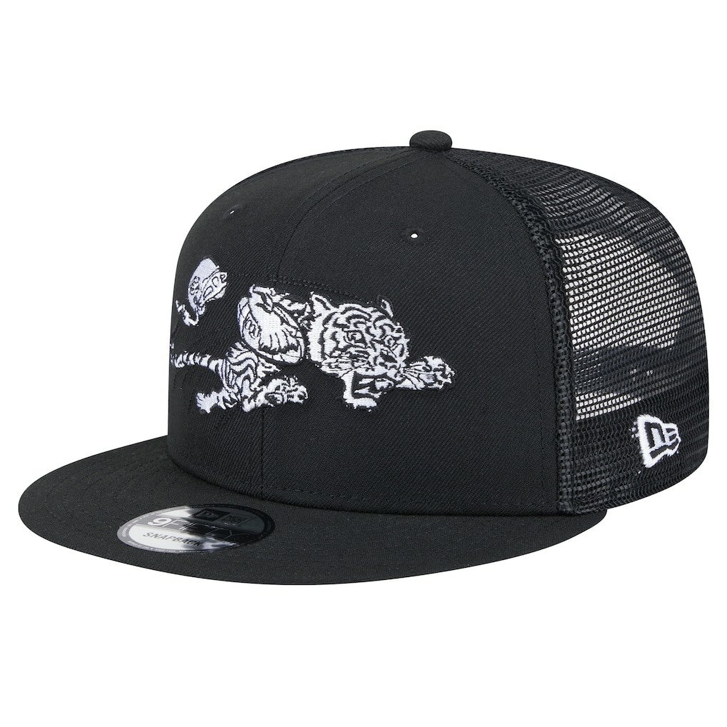 New Era Cincinnati Bengals Black Main Trucker 9FIFTY Snapback Hat - NFL