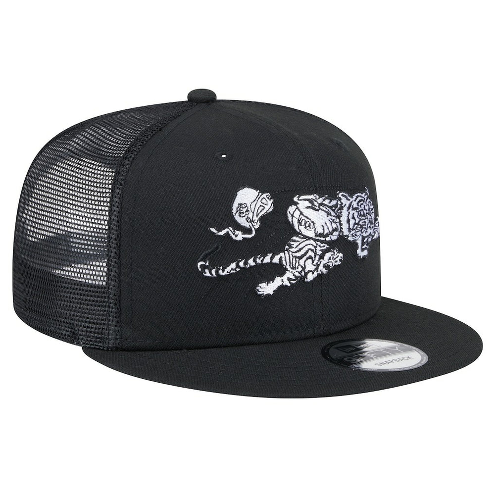 New Era Cincinnati Bengals Black Main Trucker 9FIFTY Snapback Hat - NFL