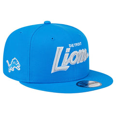 Detroit Lions New Era Main Script 9FIFTY Snapback Hat - Blue - NFL