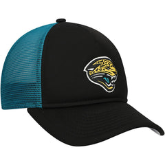Jacksonville Jaguars New Era Youth A-Frame 9FORTY Trucker Adjustable Hat - Black - NFL