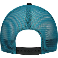 Jacksonville Jaguars New Era Youth A-Frame 9FORTY Trucker Adjustable Hat - Black - NFL