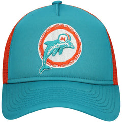 Miami Dolphins New Era Youth A-Frame 9FORTY Trucker Adjustable Hat - Aqua - NFL