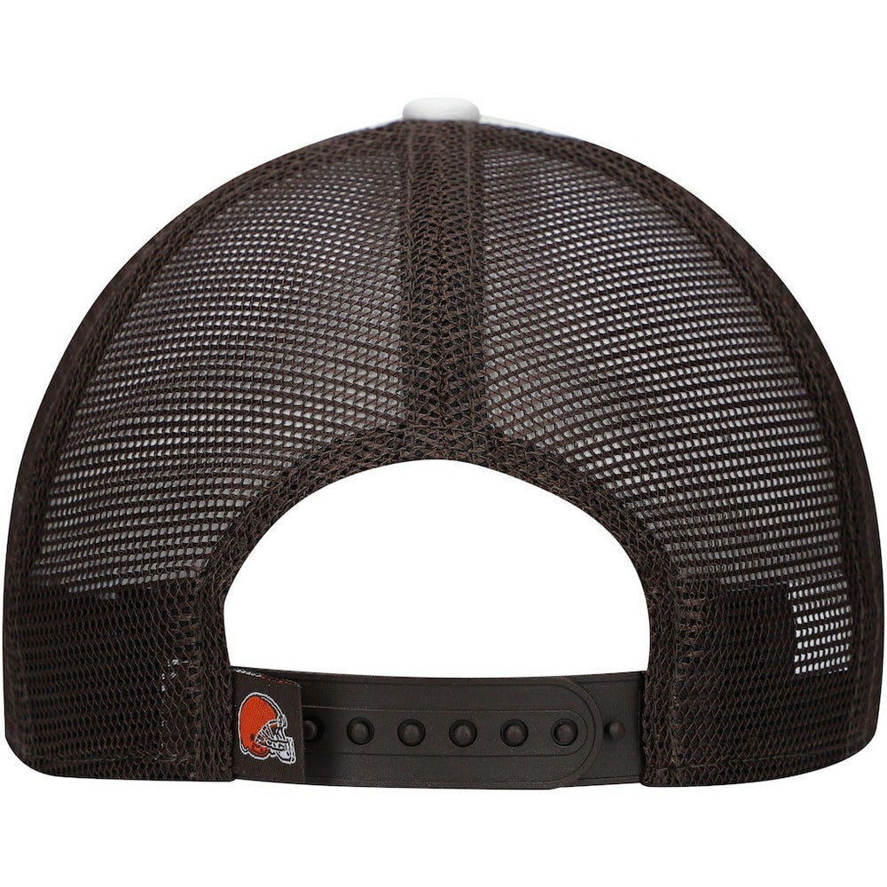 Cleveland Browns New Era Youth Sport Night Color Block 9FORTY A-Frame Trucker Adjustable Hat - Brown - NFL