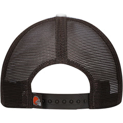 Cleveland Browns New Era Youth Sport Night Color Block 9FORTY A-Frame Trucker Adjustable Hat - Brown - NFL