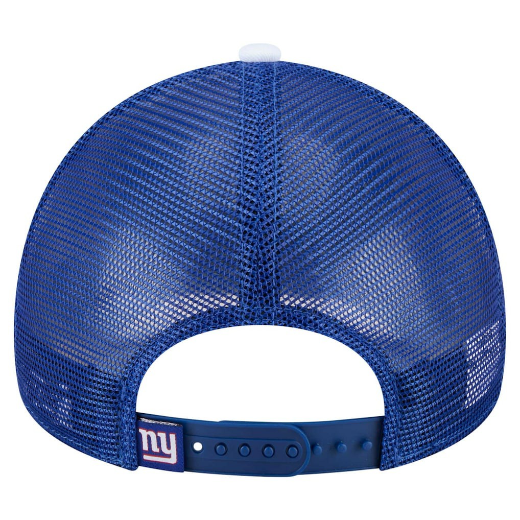 New York Giants New Era Youth Sport Night Color Block 9FORTY A-Frame Trucker Adjustable Hat - Royal - NFL