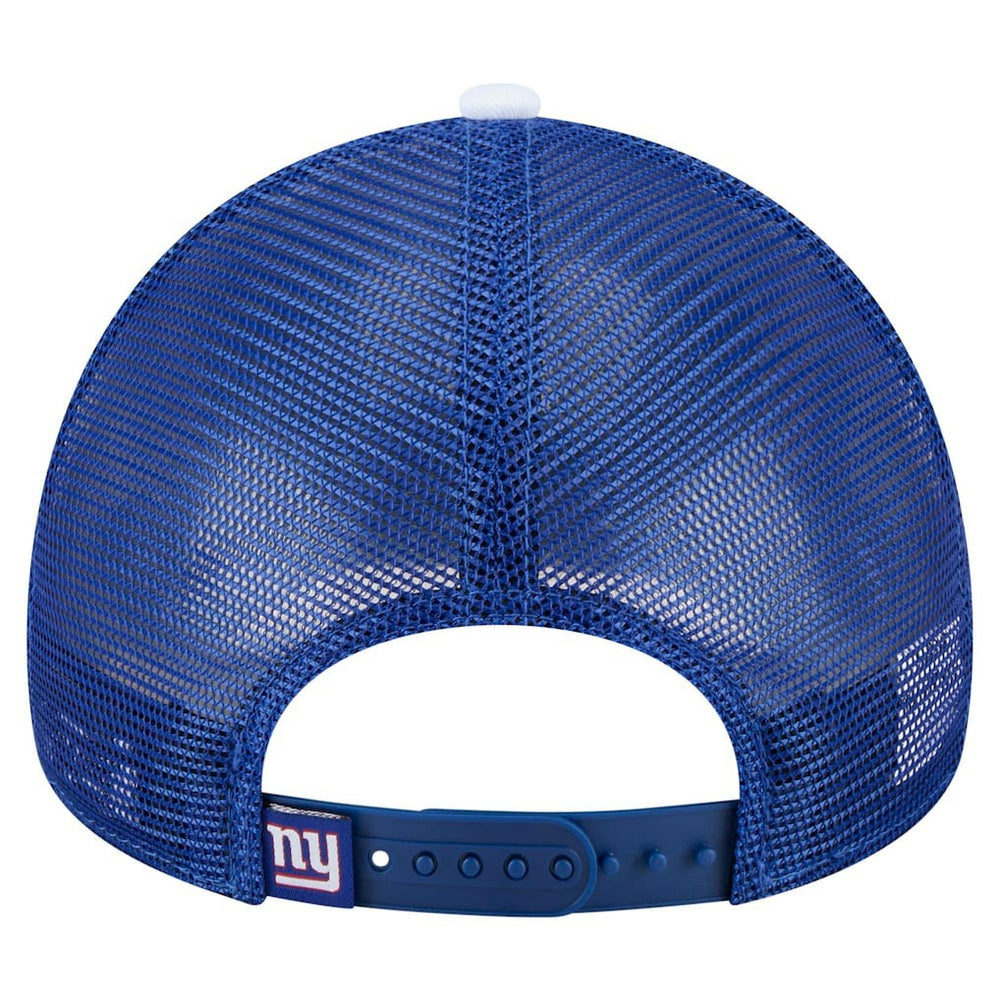 New York Giants New Era Youth Sport Night Color Block 9FORTY A-Frame Trucker Adjustable Hat - Royal - NFL