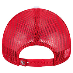 San Francisco 49ers New Era Youth Sport Night Color Block 9FORTY A-Frame Trucker Adjustable Hat - Scarlet - NFL