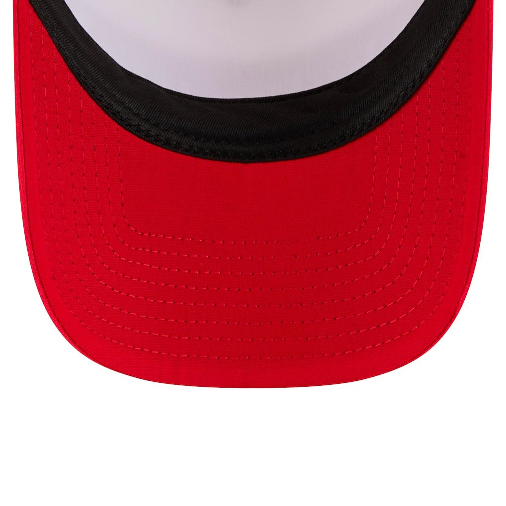 San Francisco 49ers New Era Youth Sport Night Color Block 9FORTY A-Frame Trucker Adjustable Hat - Scarlet - NFL