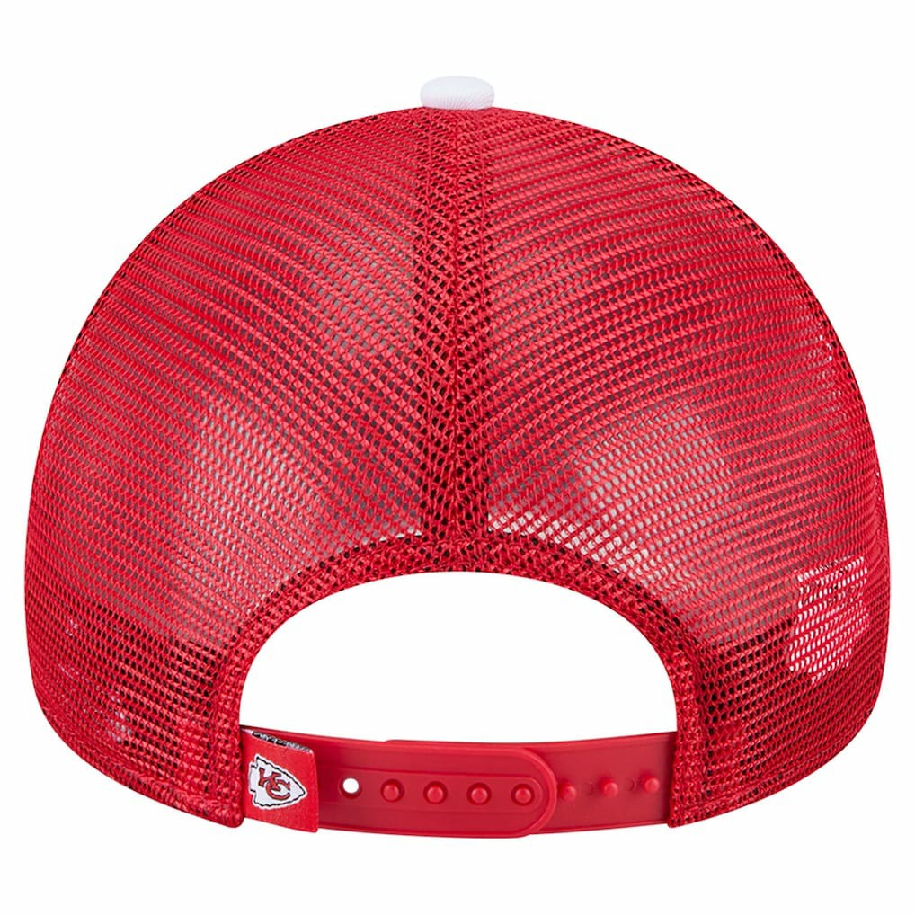 Kansas City Chiefs New Era Preschool Sport Night Color Block 9FORTY A-Frame Trucker Adjustable Hat - Red - NFL