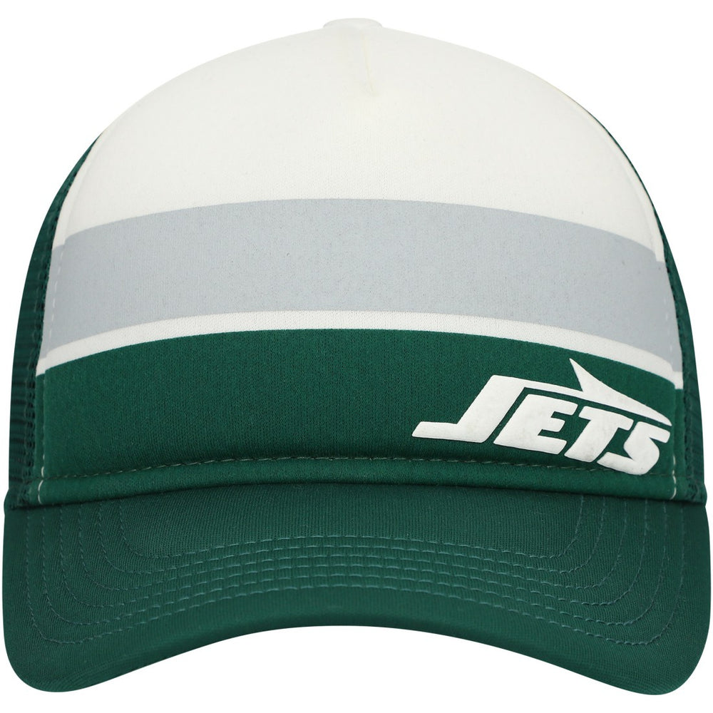 New York Jets New Era Preschool Sport Night Color Block 9FORTY A-Frame Trucker Adjustable Hat - Green - NFL