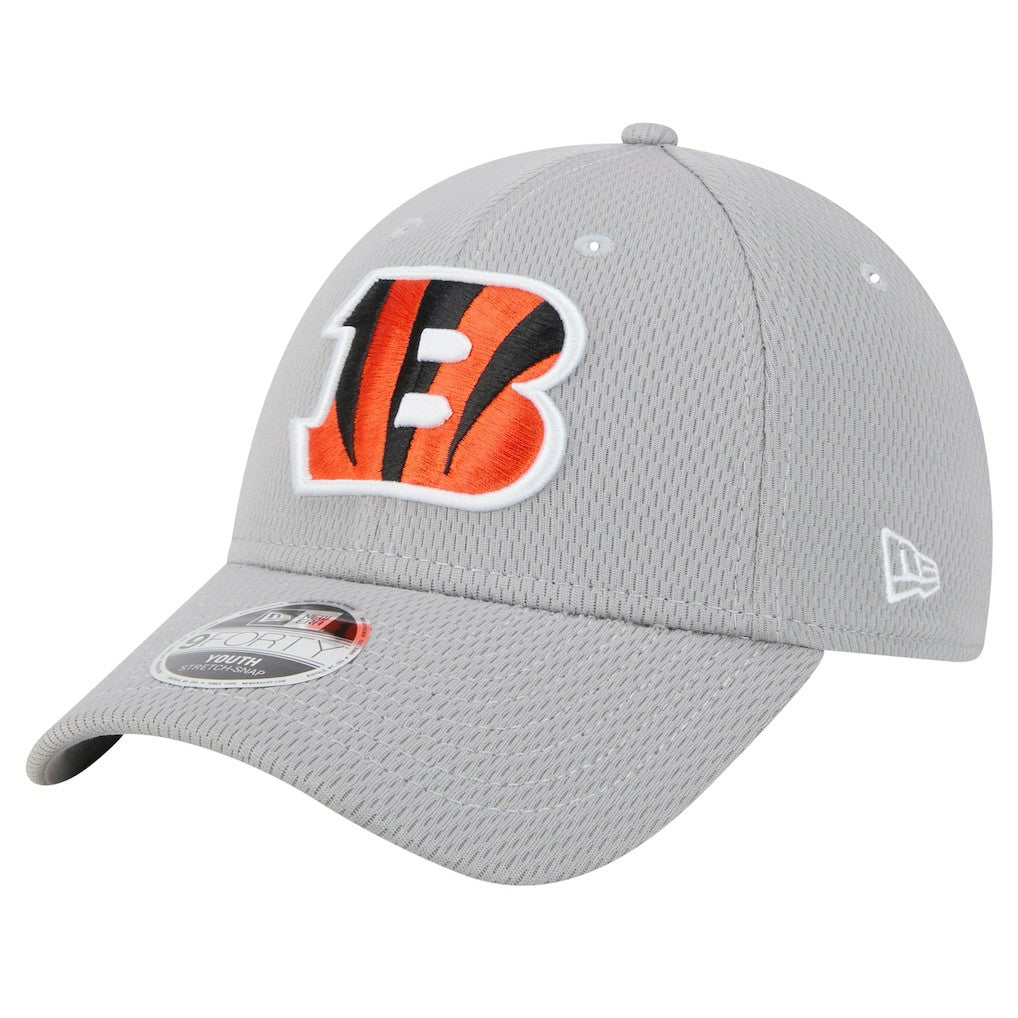 Cincinnati Bengals New Era Youth Main 9FORTY Adjustable Hat - Gray - NFL