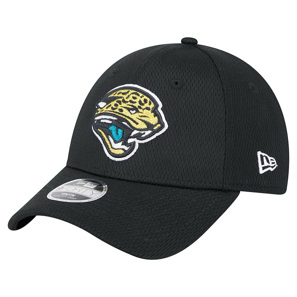 Jacksonville Jaguars New Era Youth Main 9FORTY Adjustable Hat - Black - NFL