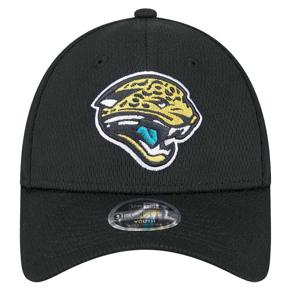 Jacksonville Jaguars New Era Youth Main 9FORTY Adjustable Hat - Black - NFL