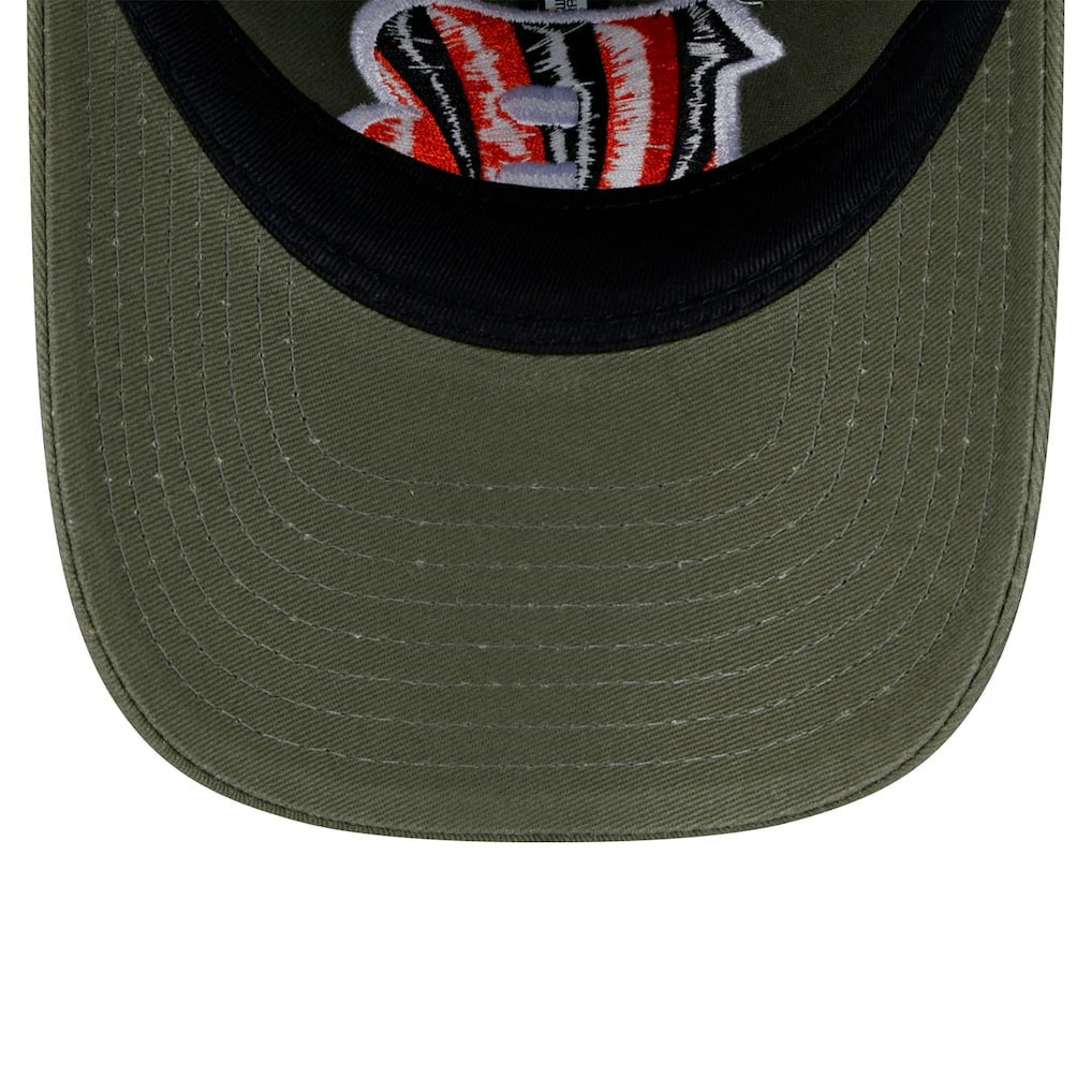 Cincinnati Bengals New Era Youth Main 9TWENTY Adjustable Hat - Olive - NFL
