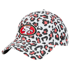 San Francisco 49ers New Era Preschool Active Leopard 9TWENTY Adjustable Hat - White - NFL