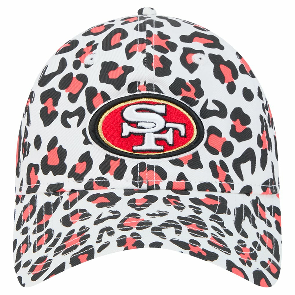 San Francisco 49ers New Era Preschool Active Leopard 9TWENTY Adjustable Hat - White - NFL