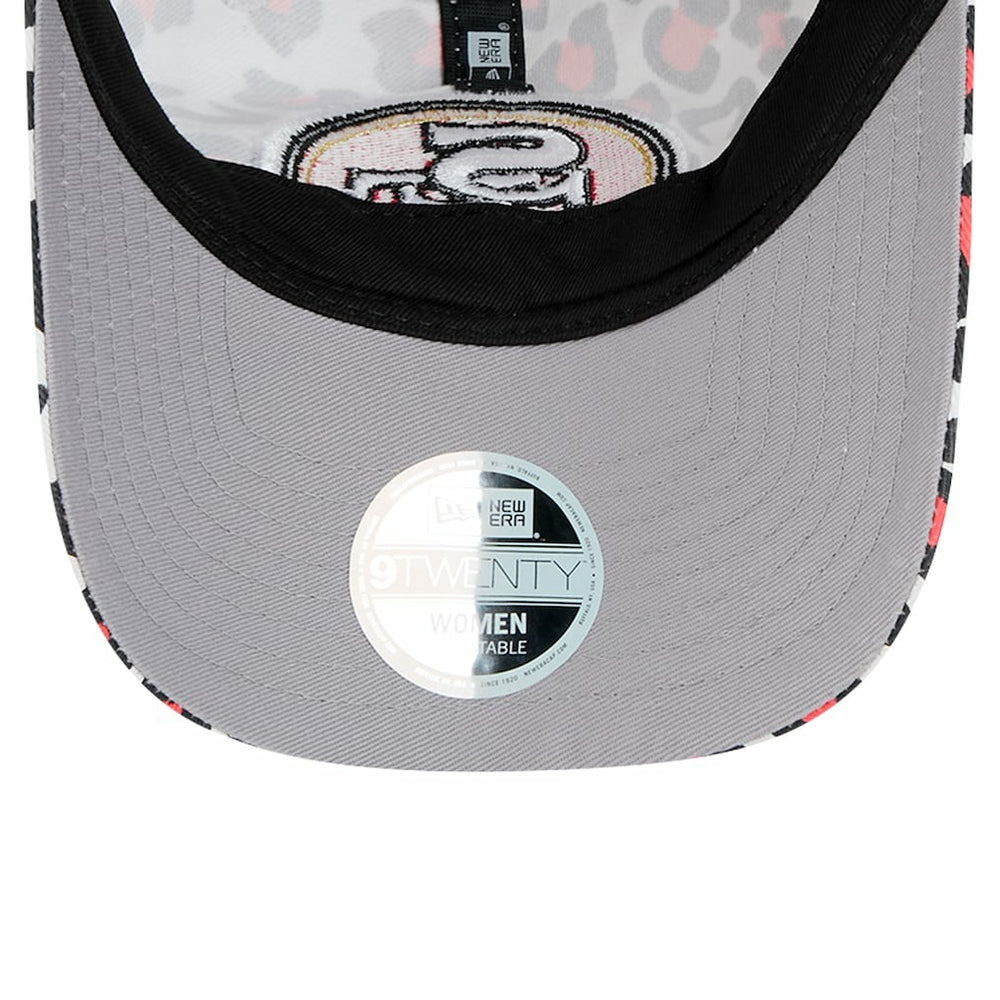 San Francisco 49ers New Era Preschool Active Leopard 9TWENTY Adjustable Hat - White - NFL