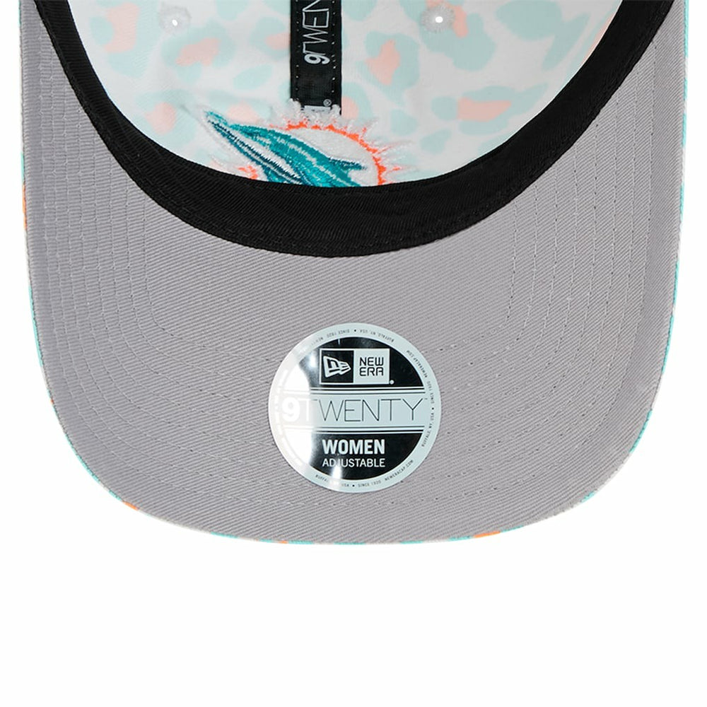 Miami Dolphins New Era Preschool Active Leopard 9TWENTY Adjustable Hat - White - NFL