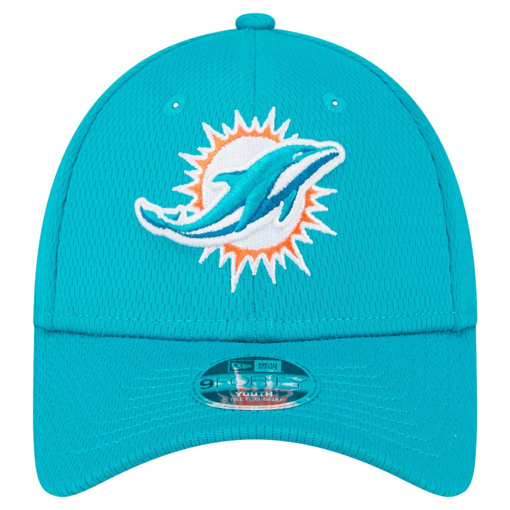 Miami Dolphins New Era Preschool Main 9FORTY Adjustable Hat - Aqua - NFL