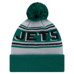 New York Jets New Era Youth Main Cuffed Knit Hat with Pom - Green - NFL
