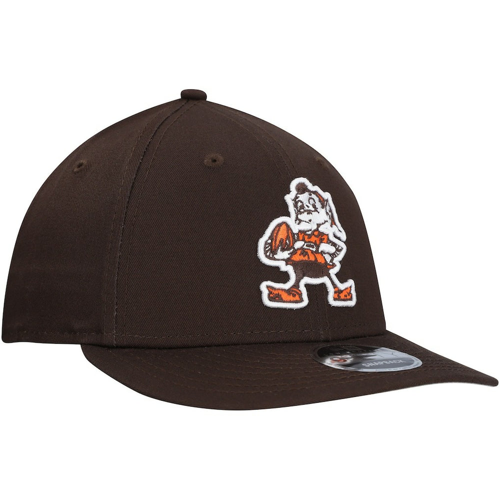 Cleveland Browns New Era Main Low Profile 9FIFTY Snapback Hat - Brown - NFL