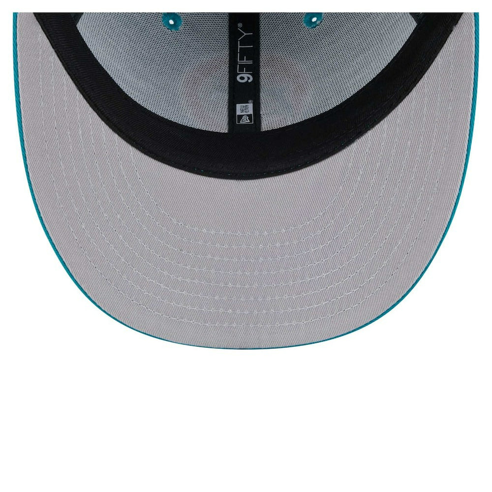 Miami Dolphins New Era Main Low Profile 9FIFTY Snapback Hat - Aqua - NFL