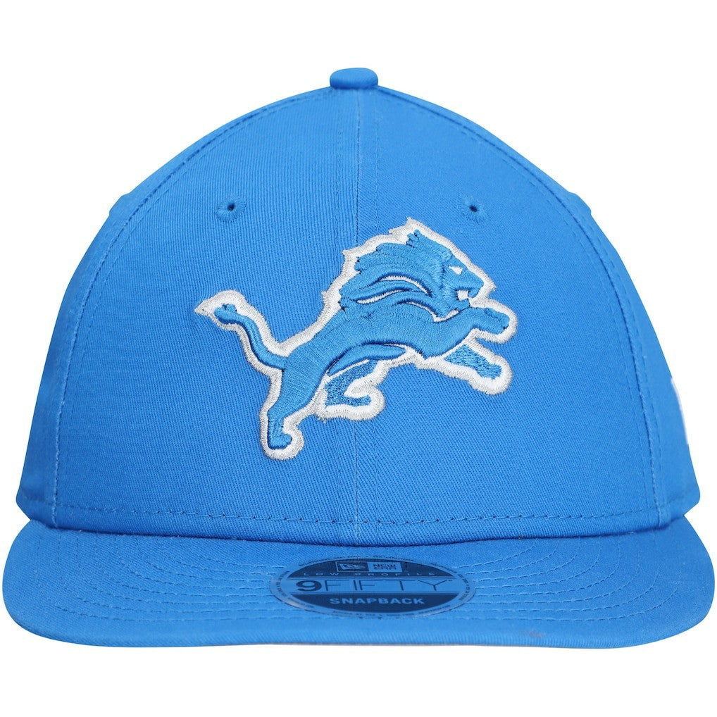 Detroit Lions New Era Main Low Profile 9FIFTY Snapback Hat - Blue - NFL