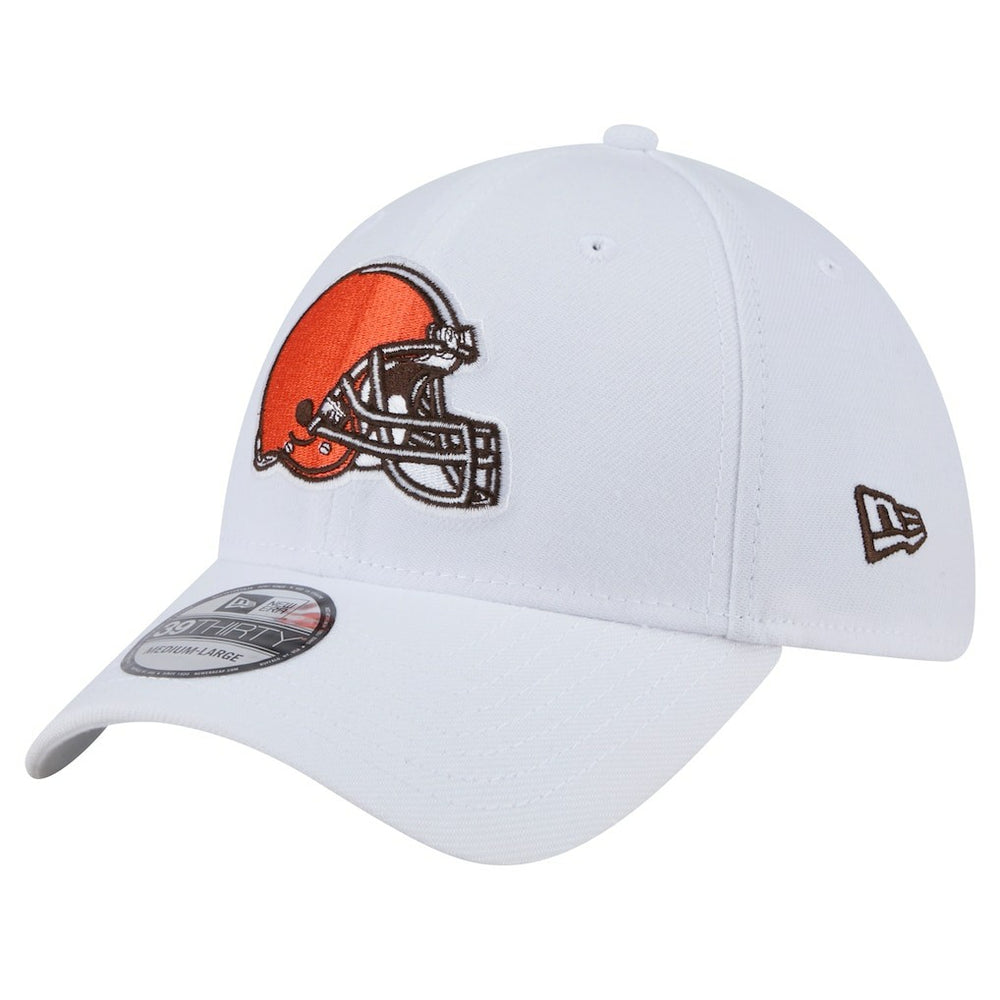 Cleveland Browns New Era Main 39THIRTY Flex Hat - White - NFL