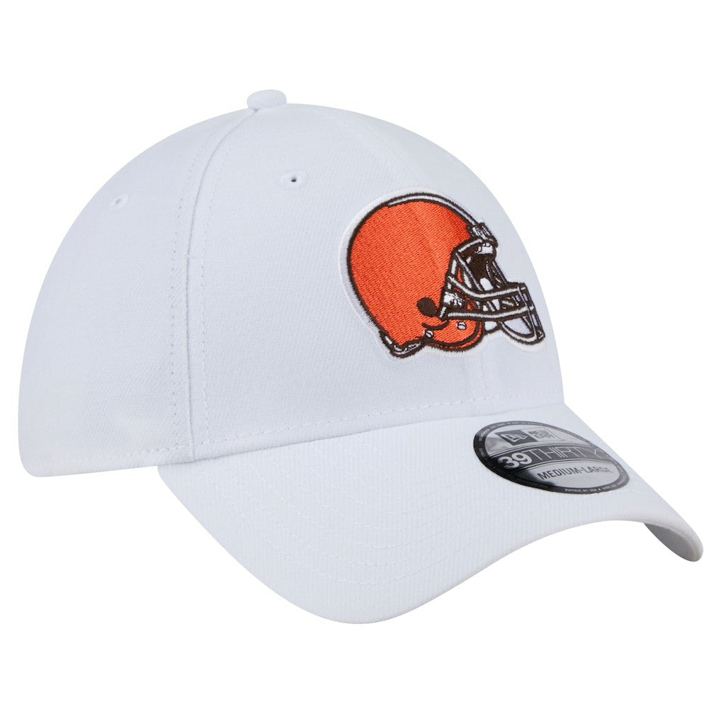 Cleveland Browns New Era Main 39THIRTY Flex Hat - White - NFL