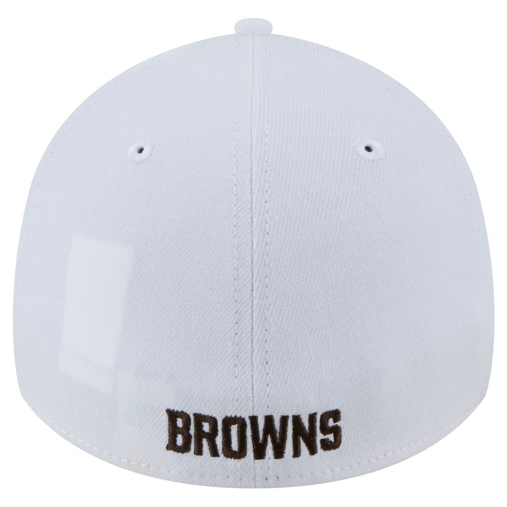Cleveland Browns New Era Main 39THIRTY Flex Hat - White - NFL
