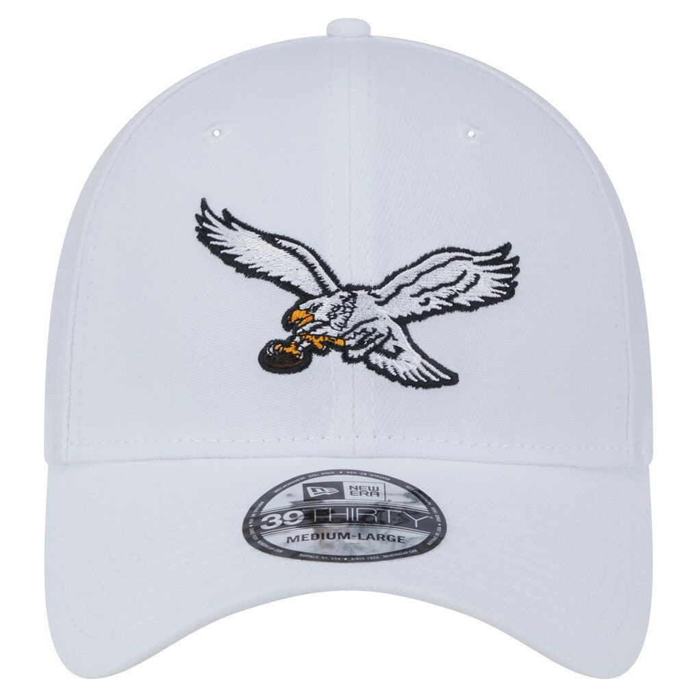 Philadelphia Eagles New Era Throwback 39THIRTY Flex Hat - White - NFL