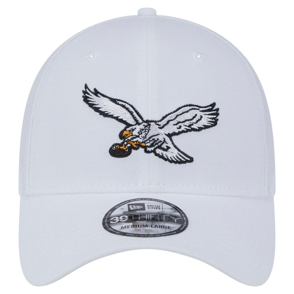 Philadelphia Eagles New Era Throwback 39THIRTY Flex Hat - White - NFL