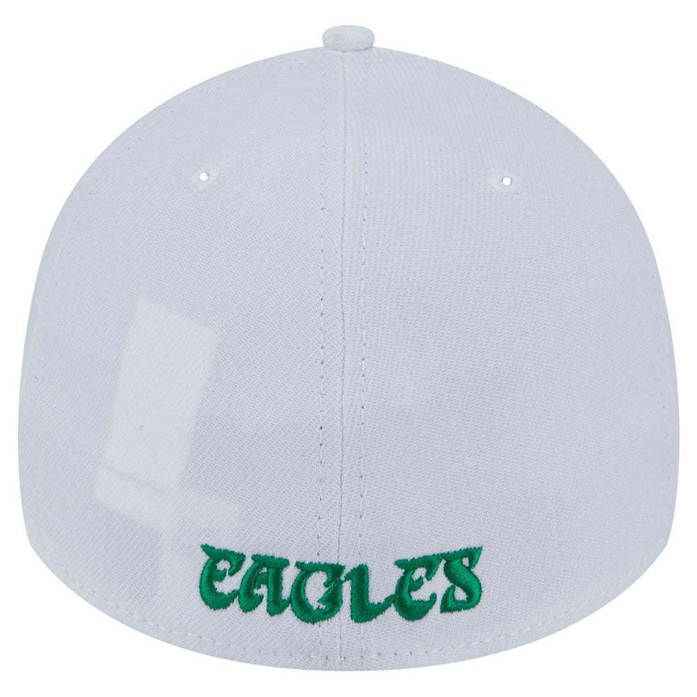 Philadelphia Eagles New Era Throwback 39THIRTY Flex Hat - White - NFL